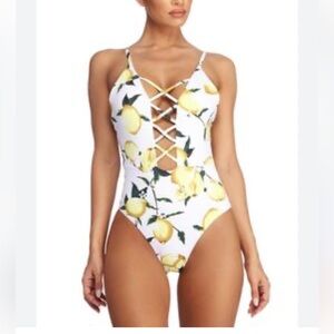 Dippin' Daisy's Moderate Coverage one piece Swimwear size medium Made in USA